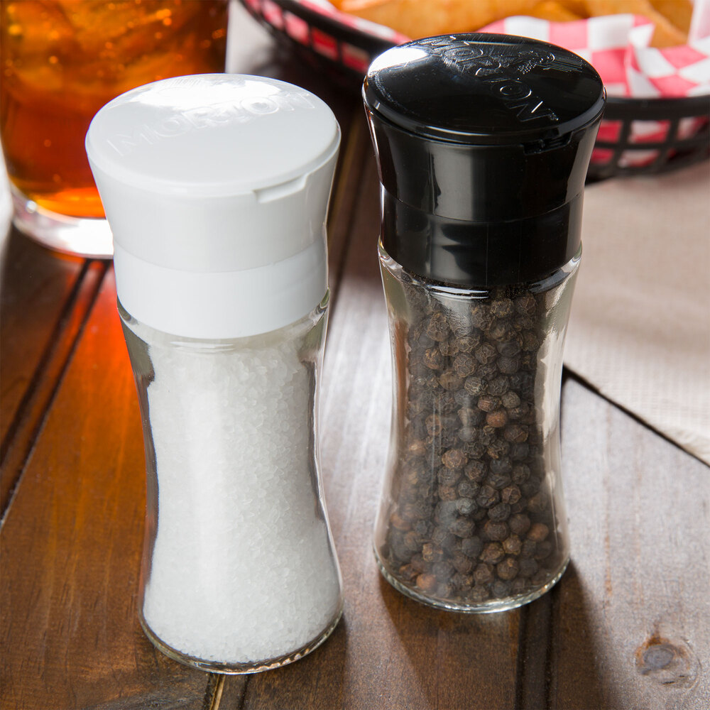 Morton 1.24 oz. Black Peppercorn Glass Mill 6/Case