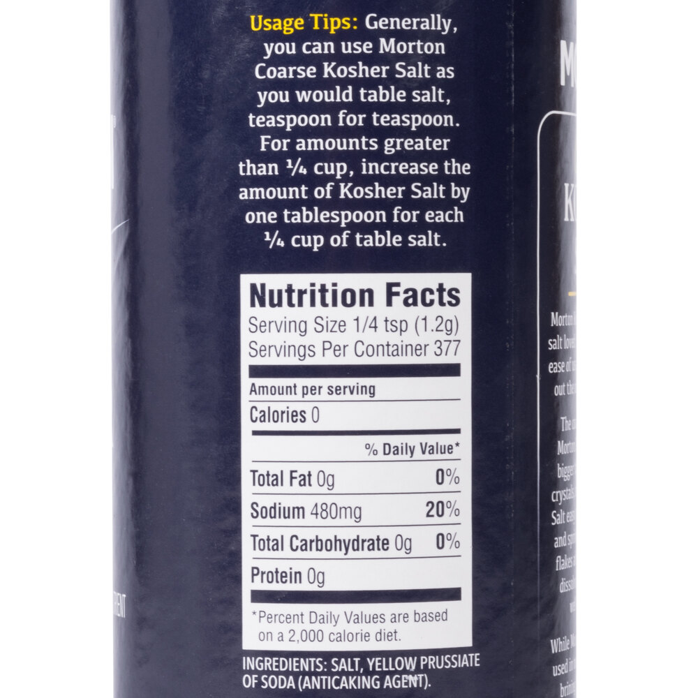 Morton 16 oz. Coarse Kosher Salt