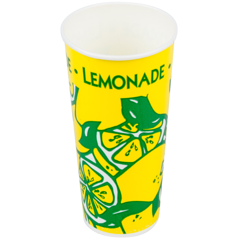 24 oz. Tall Paper Lemonade Cup 50/Pack