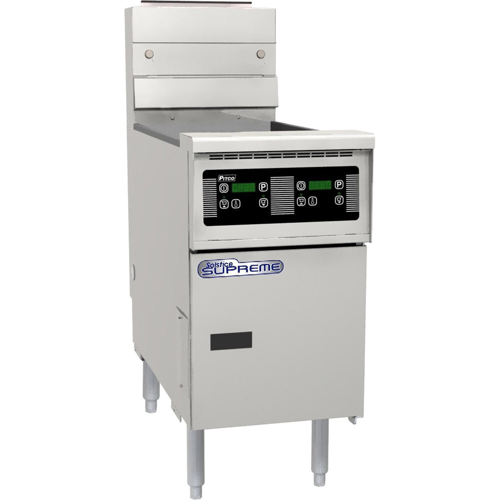 Pitco SE184D 60 lb. Solstice Electric Floor Fryer with Digital