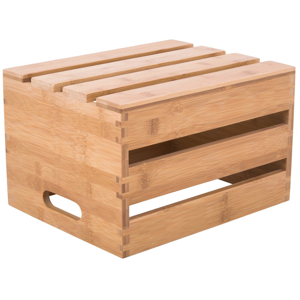 american-metalcraft-wtba10-10-1-4-x-10-1-4-x-12-1-2-bamboo-wood-crate