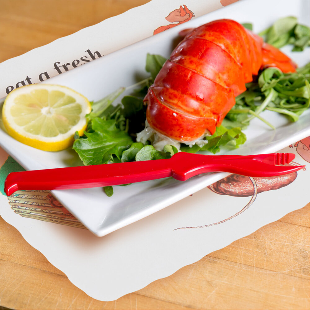 10" x 14" How to Eat a Lobster Paper Placemat with Scalloped Edge