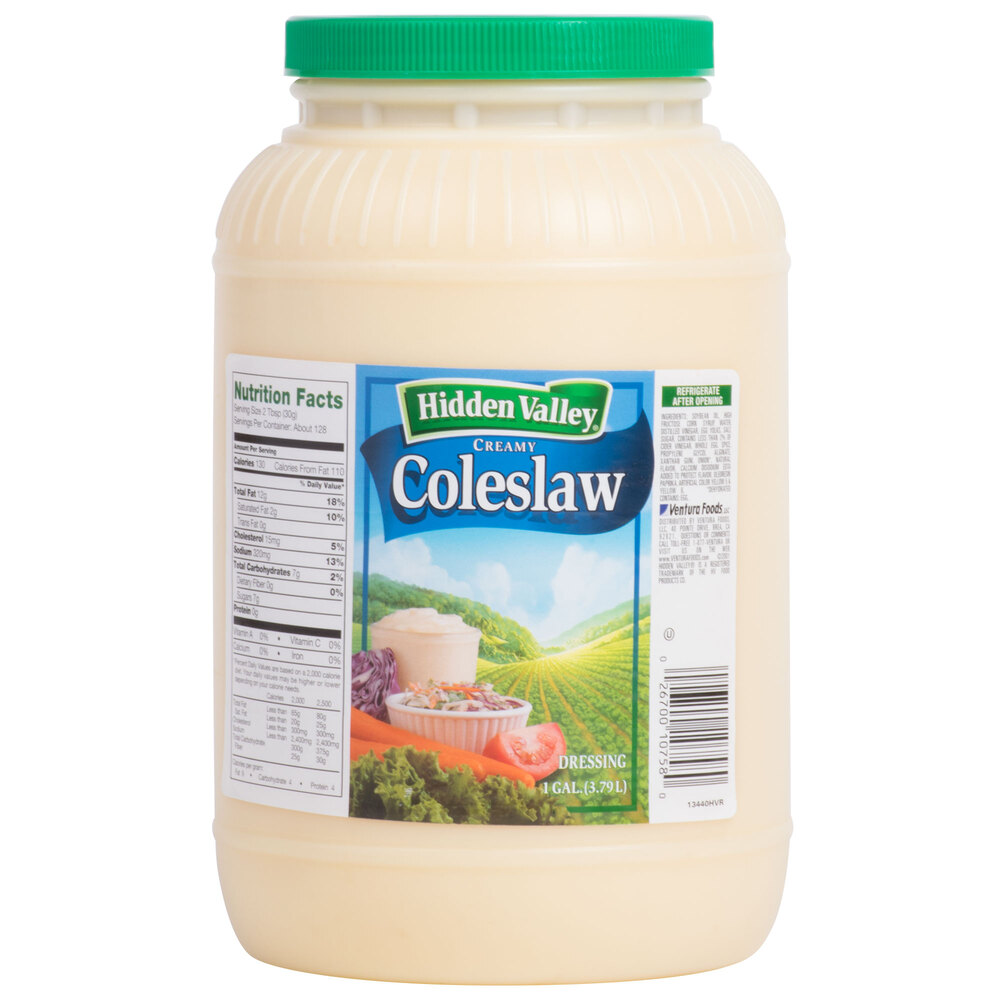 Hidden Valley 1 Gallon Creamy Coleslaw Dressing 4/Case