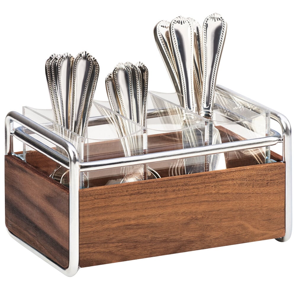 CalMil 370049 MidCentury Flatware Organizer with
