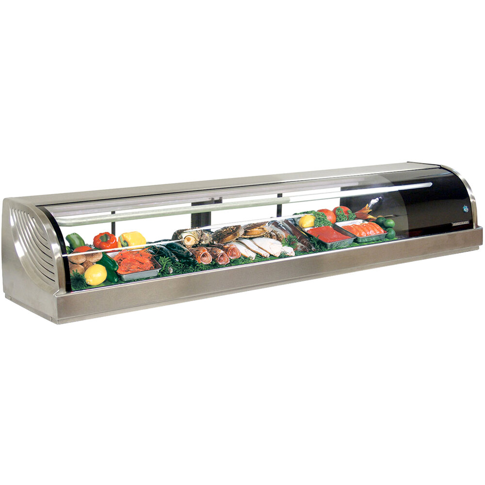 Hoshizaki HNC210BARSL Curved Glass Refrigerated Sushi Display Case