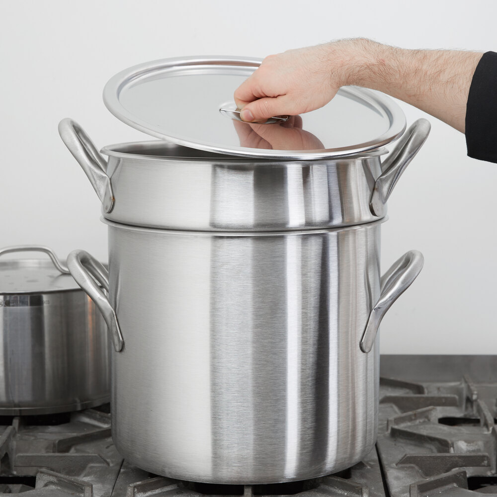 Vollrath 77130 20 Qt. Stainless Steel Double Boiler Set