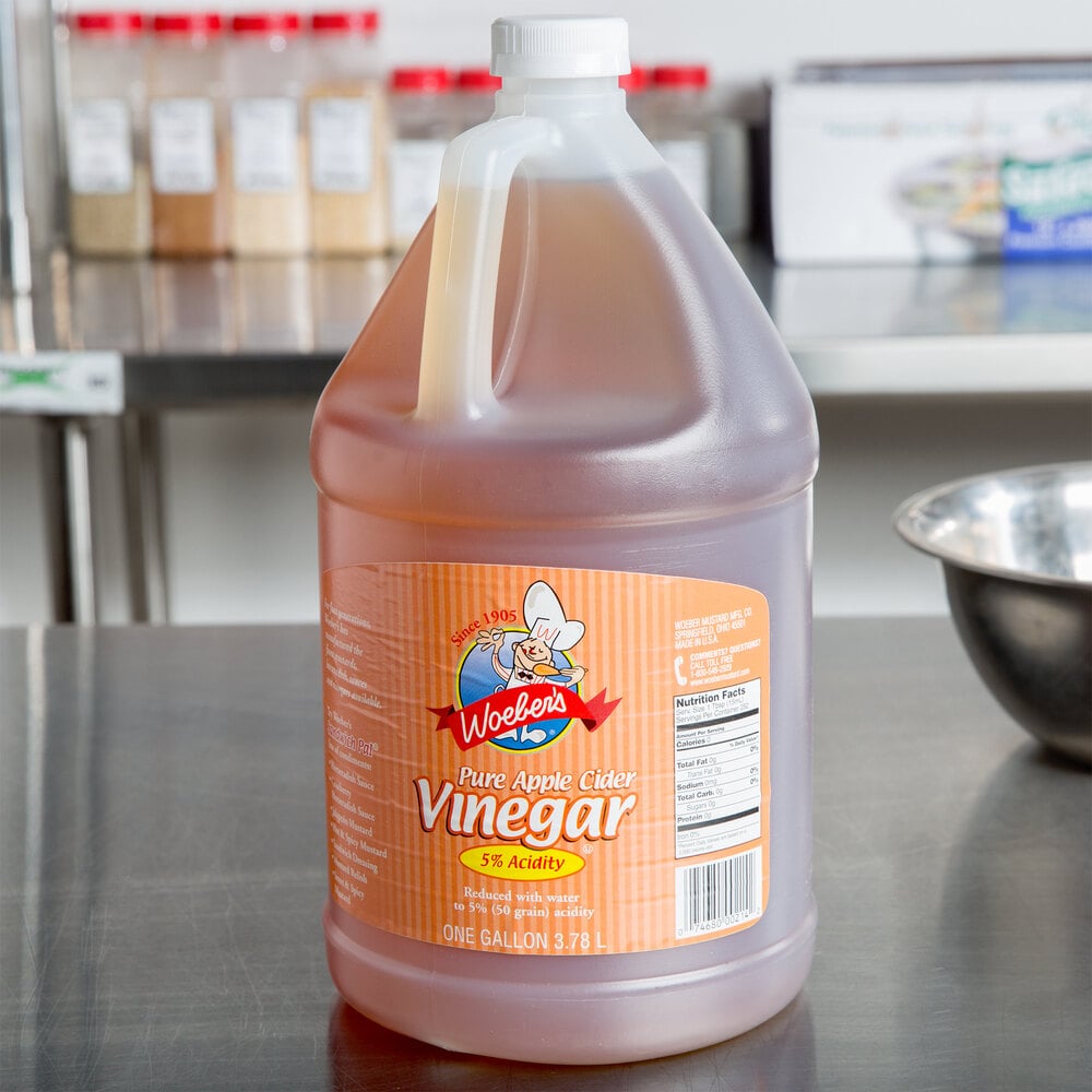Woeber's 1 Gallon Pure Apple Cider Vinegar 4/Case