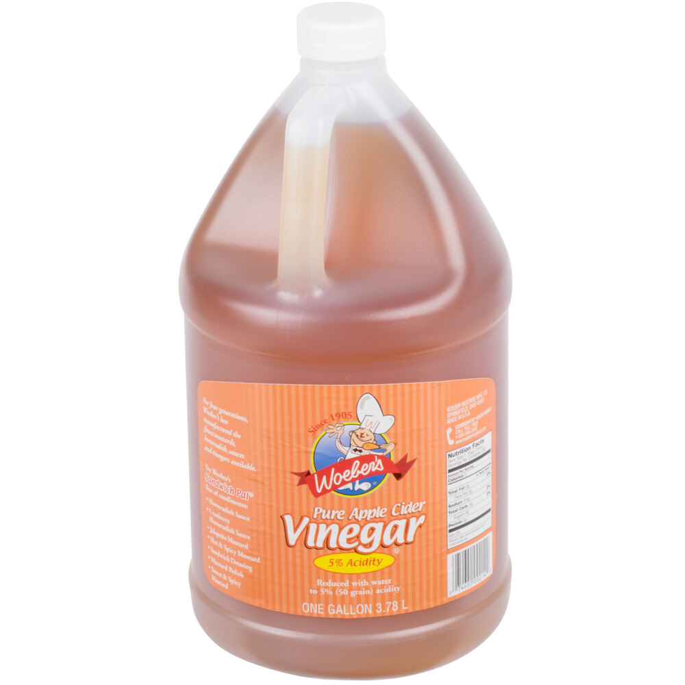 Woeber's 1 Gallon Pure Apple Cider Vinegar 4/Case