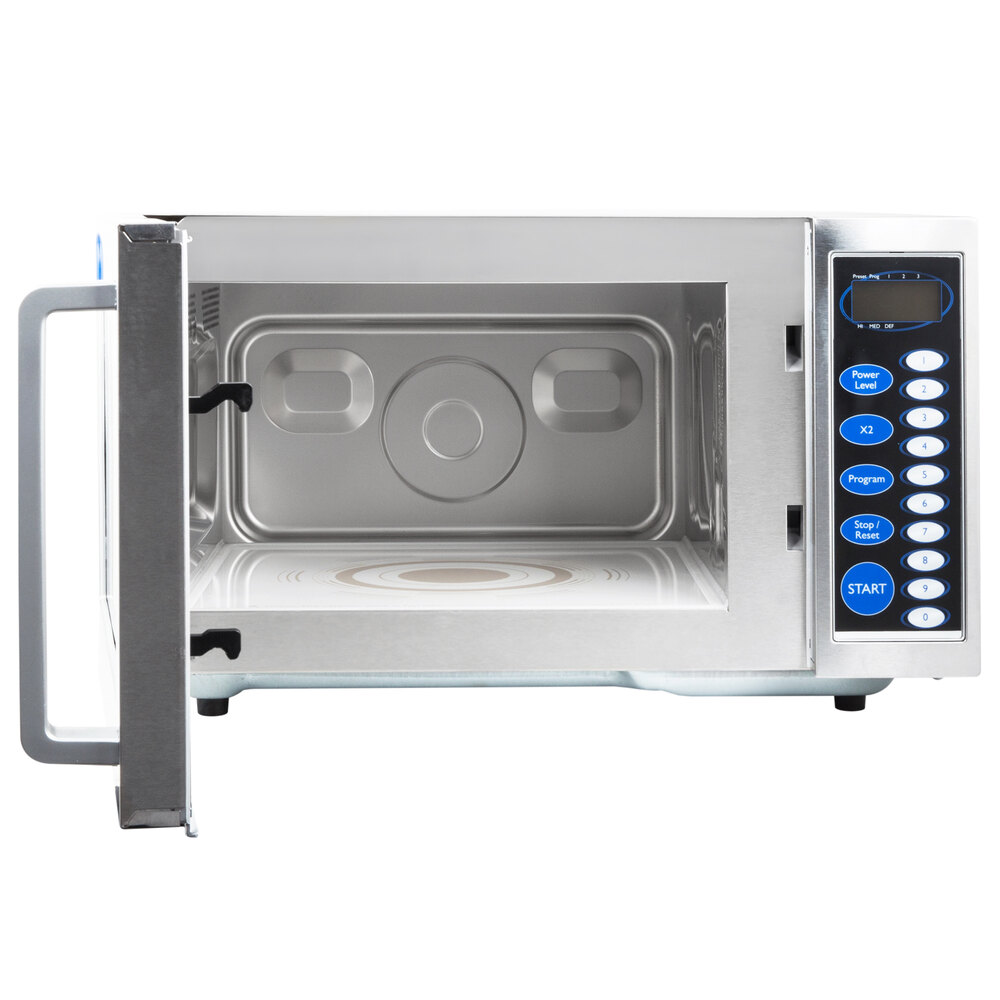Vollrath 40819 Stainless Steel Commercial Microwave Oven with Digital