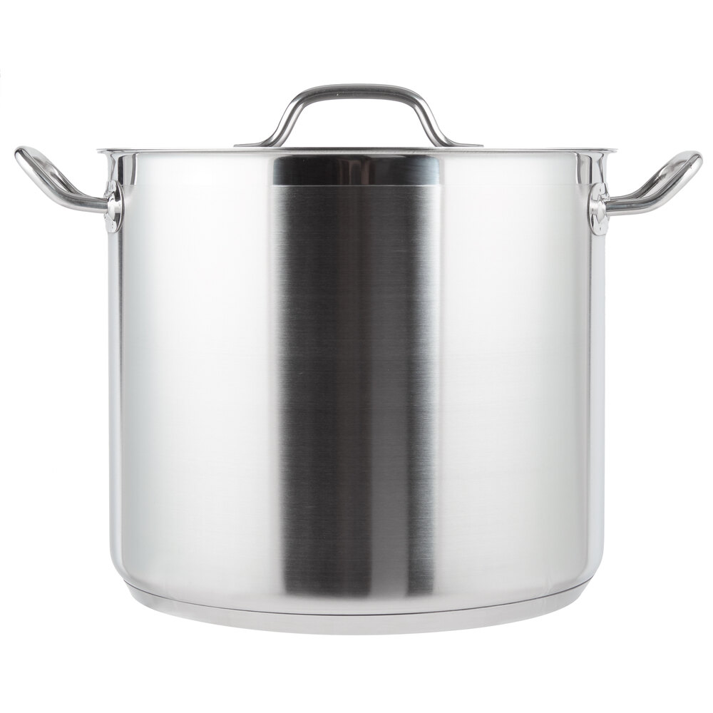 20 Qt Heavy Duty Stainless Steel Stock Pot With Cover