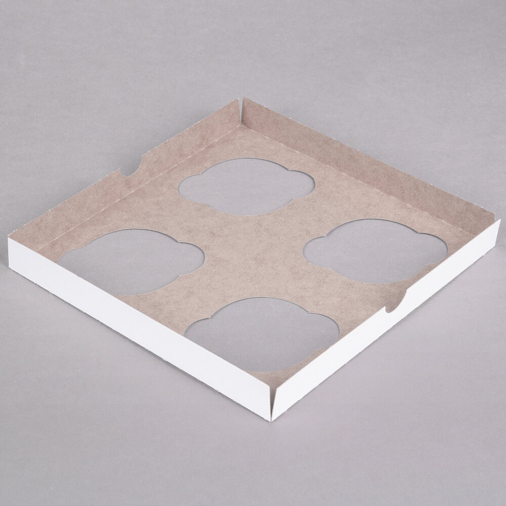 Reversible Cupcake Insert Standard Holds 4 Cupcakes 10/Pack