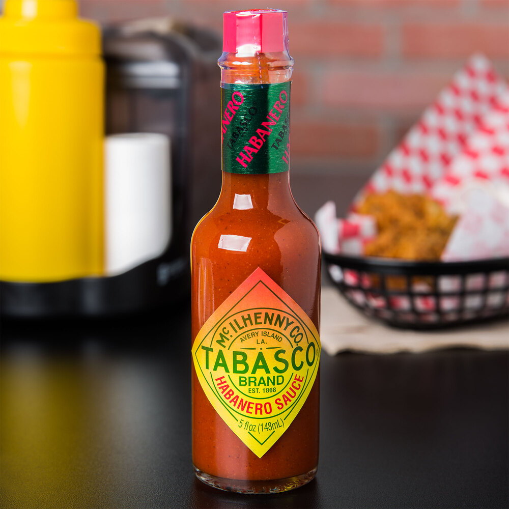 TABASCO® 5 oz. Habanero Hot Sauce - 12/Case