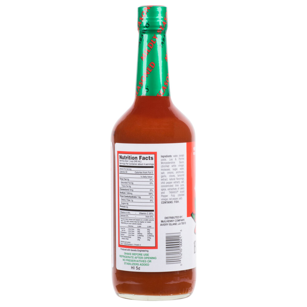 TABASCO® 32 oz. Original Bloody Mary Mix 12/Case