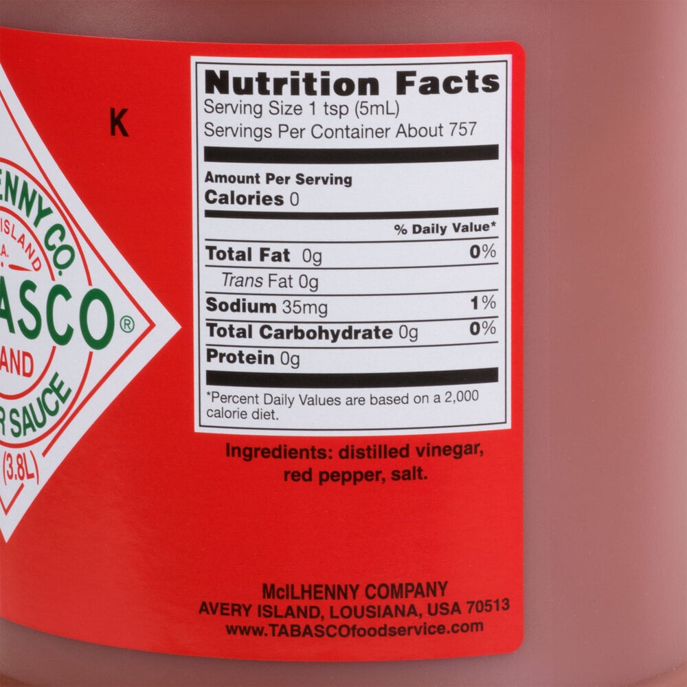 TABASCO® 1 Gallon Original Hot Sauce