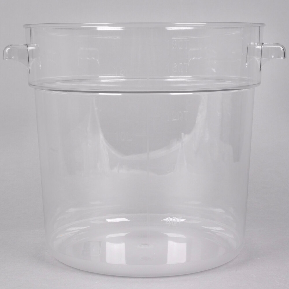18 Qt. Clear Round Food Storage Container