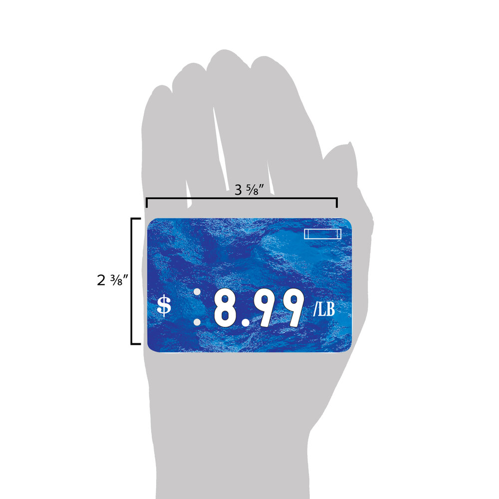 Universal Deli Number Tag Sea Blue 25/Pack