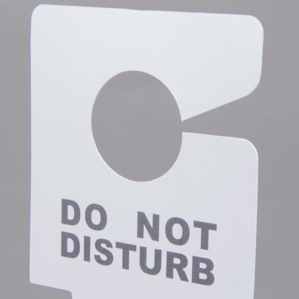 Do Not Disturb Door Sign Keyless Entry - 100/Case