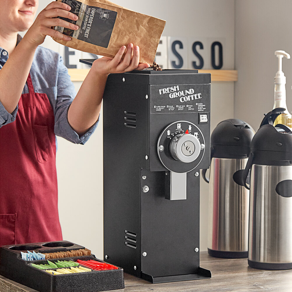 Grindmaster 810S Black ETL Slimline 1.5 lb. Coffee Grinder 115V