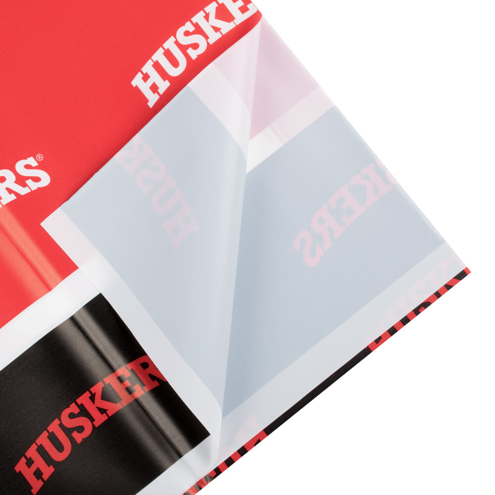 Creative Converting 729853 54" x 108" University of Nebraska Plastic