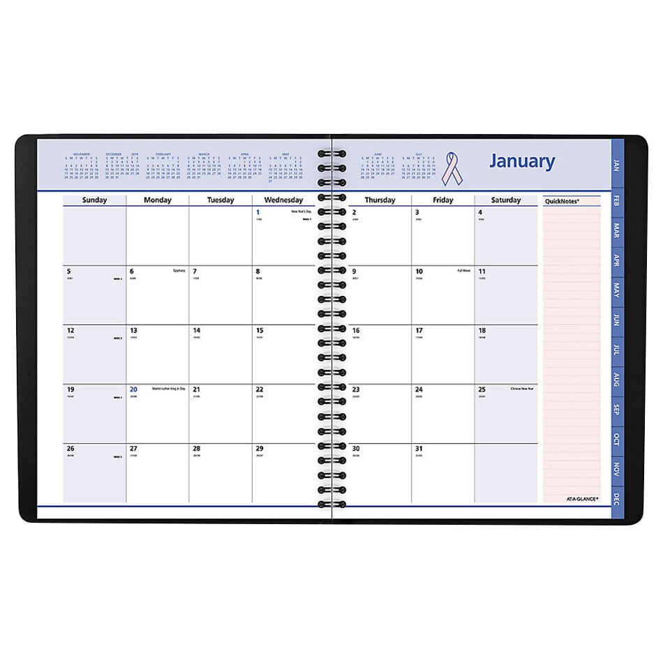 quick notes monthly planner