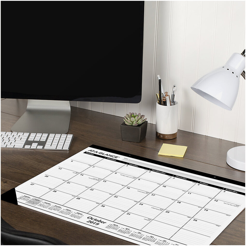 At A Glance Desk Pad Calendar 2025 