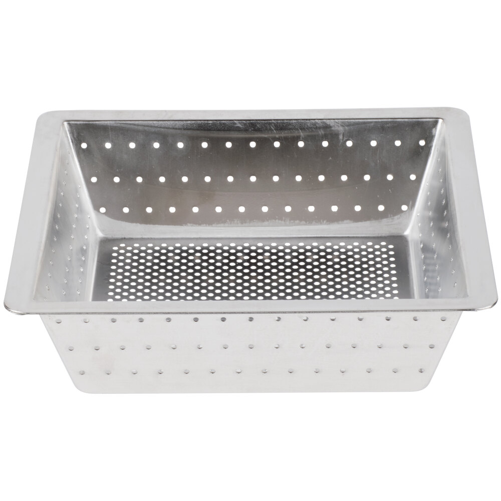 10 X 10 X 3 Flanged Stainless Steel Floor Drain Strainer With 18 Perforations 