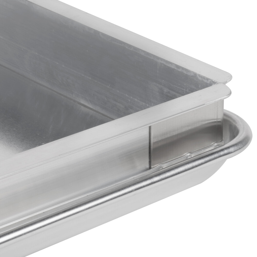 Baker's Mark 18" x 13" Half Size 19 Gauge Wire in Rim Aluminum Bun