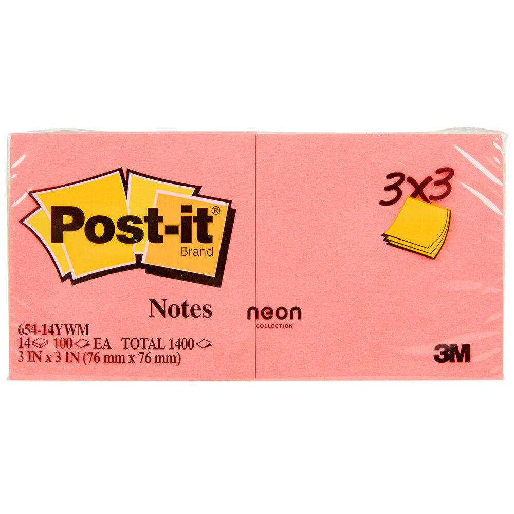 3m 654-14ywm Post-it® 3