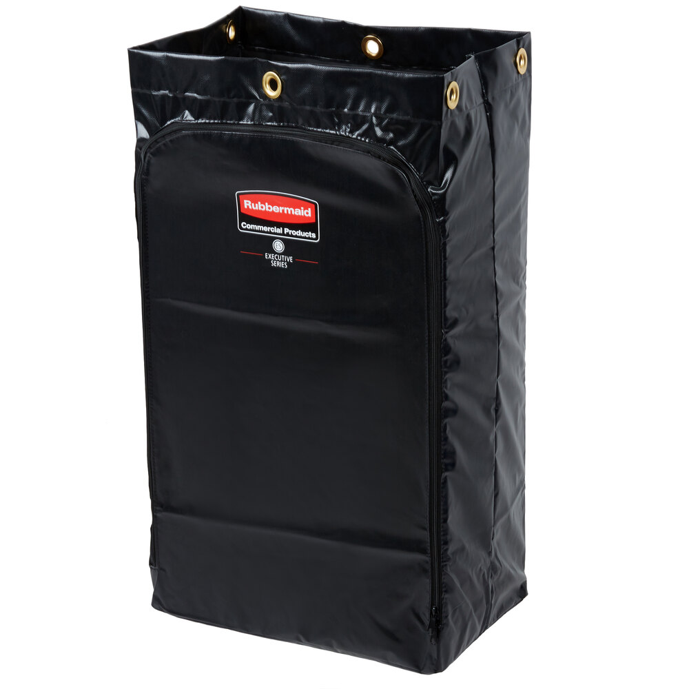 Rubbermaid 1966720 Executive 24 Gallon Black Vinyl Janitor Cart Bag