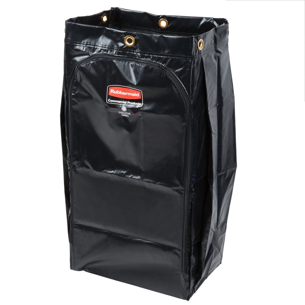 Rubbermaid 1966886 Executive 34 Gallon Black High Capacity Vinyl