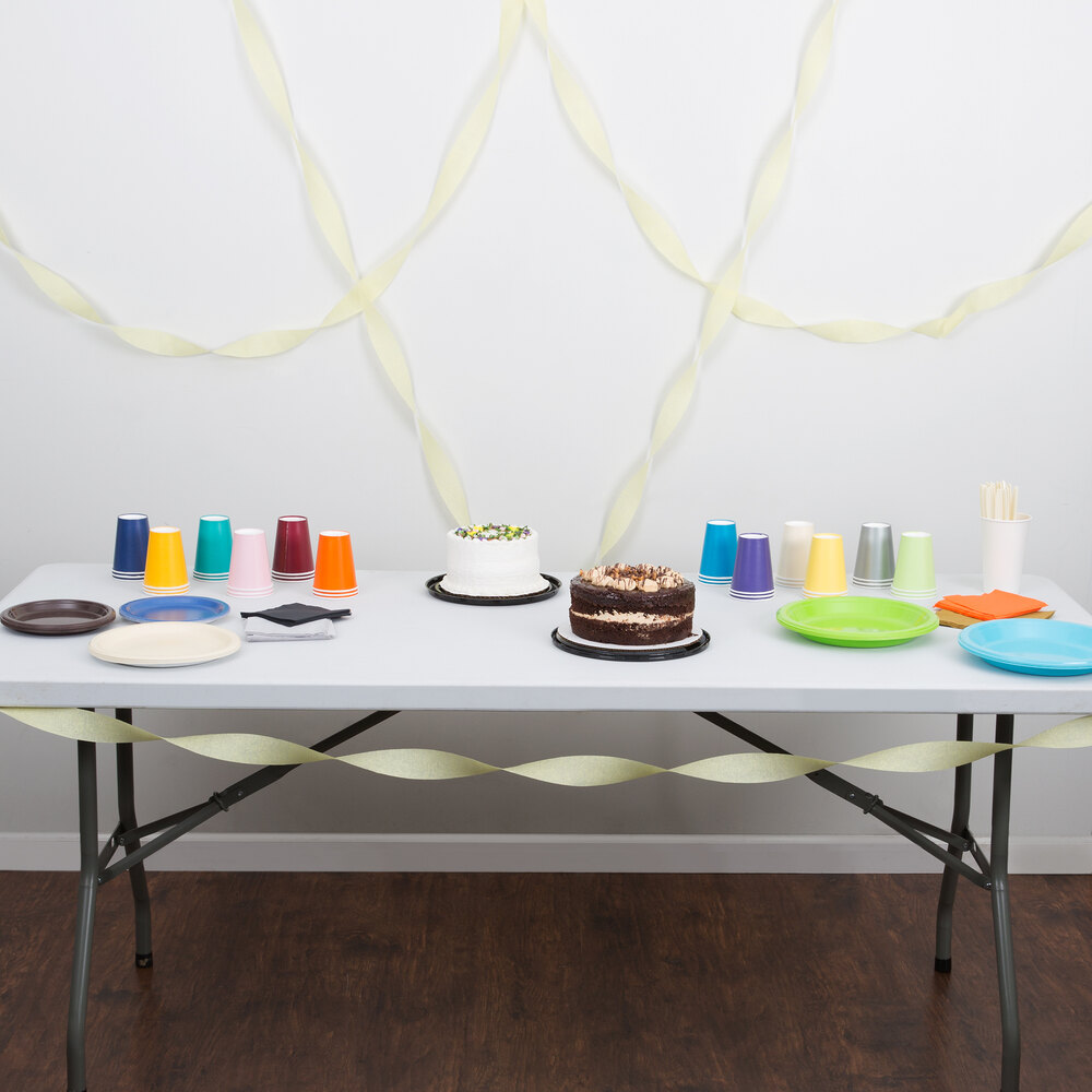 Creative Converting 078500 81' Mimosa Yellow Streamer Paper