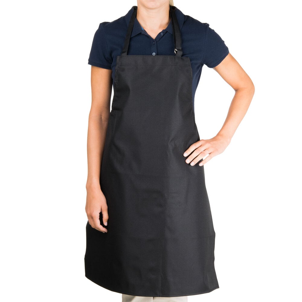 Chef Revival Black Custom Apron 33" x 27" staurantStore