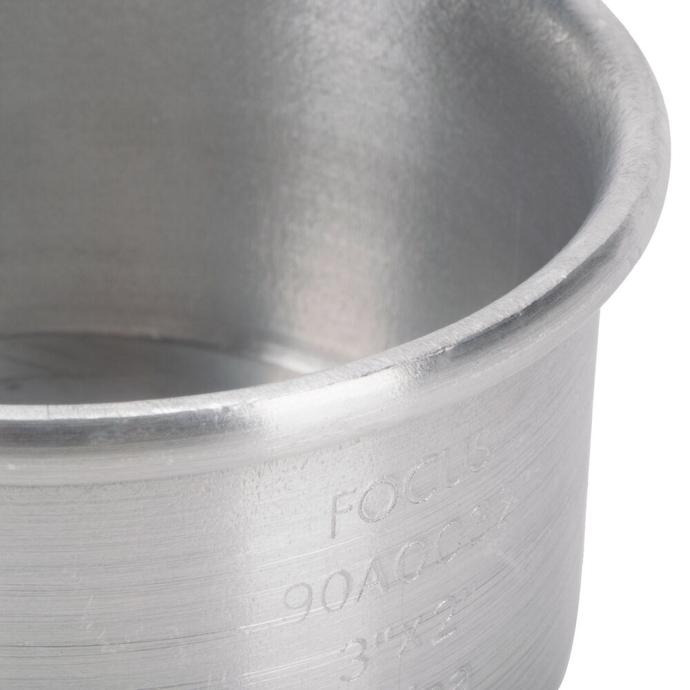 3" x 2" Aluminum Cake Pan with Removable Bottom