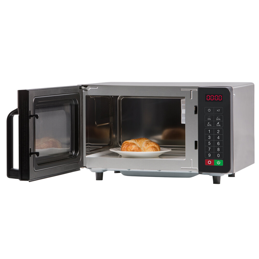 Amana RMS10TS Stainless Steel Commercial Microwave with Push Button