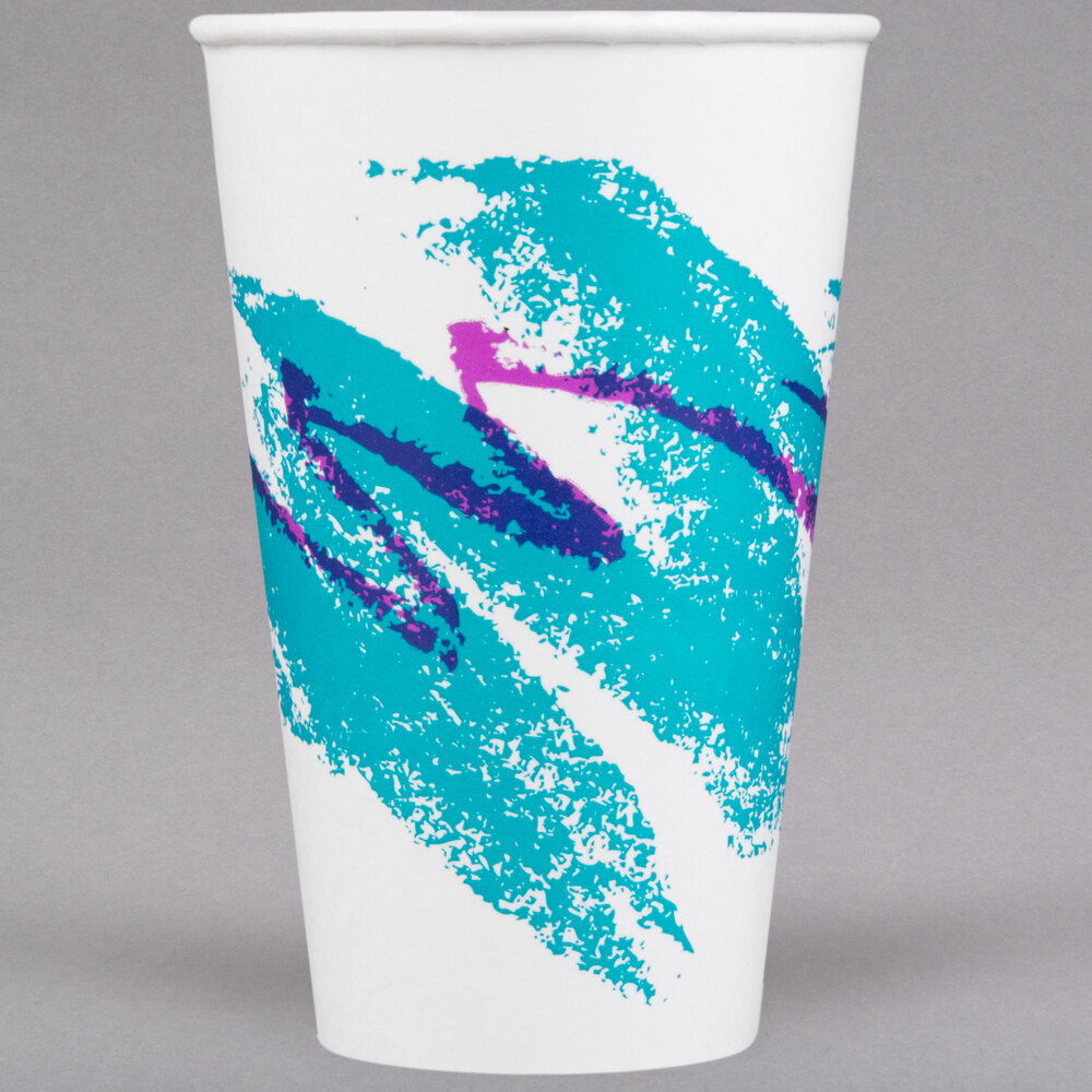 Dart Solo RP16P00055 Jazz 1618 oz. Poly Paper Cold Cup 50/Pack