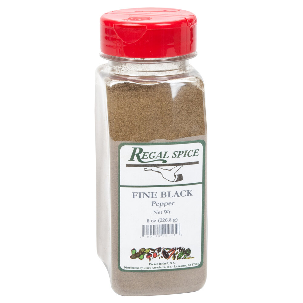 Regal Fine Grind Ground Black Pepper 8 oz.