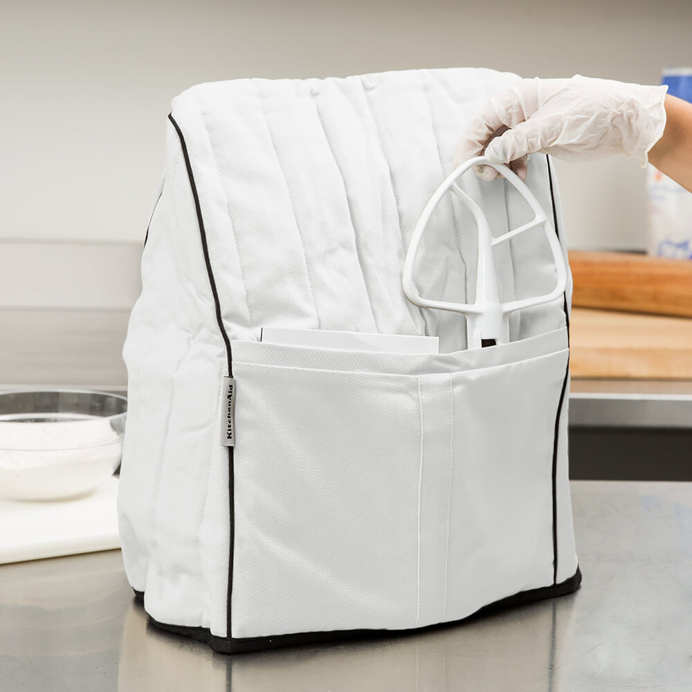 KitchenAid KMCC1WH White Quilted Cover for KitchenAid Stand Mixers