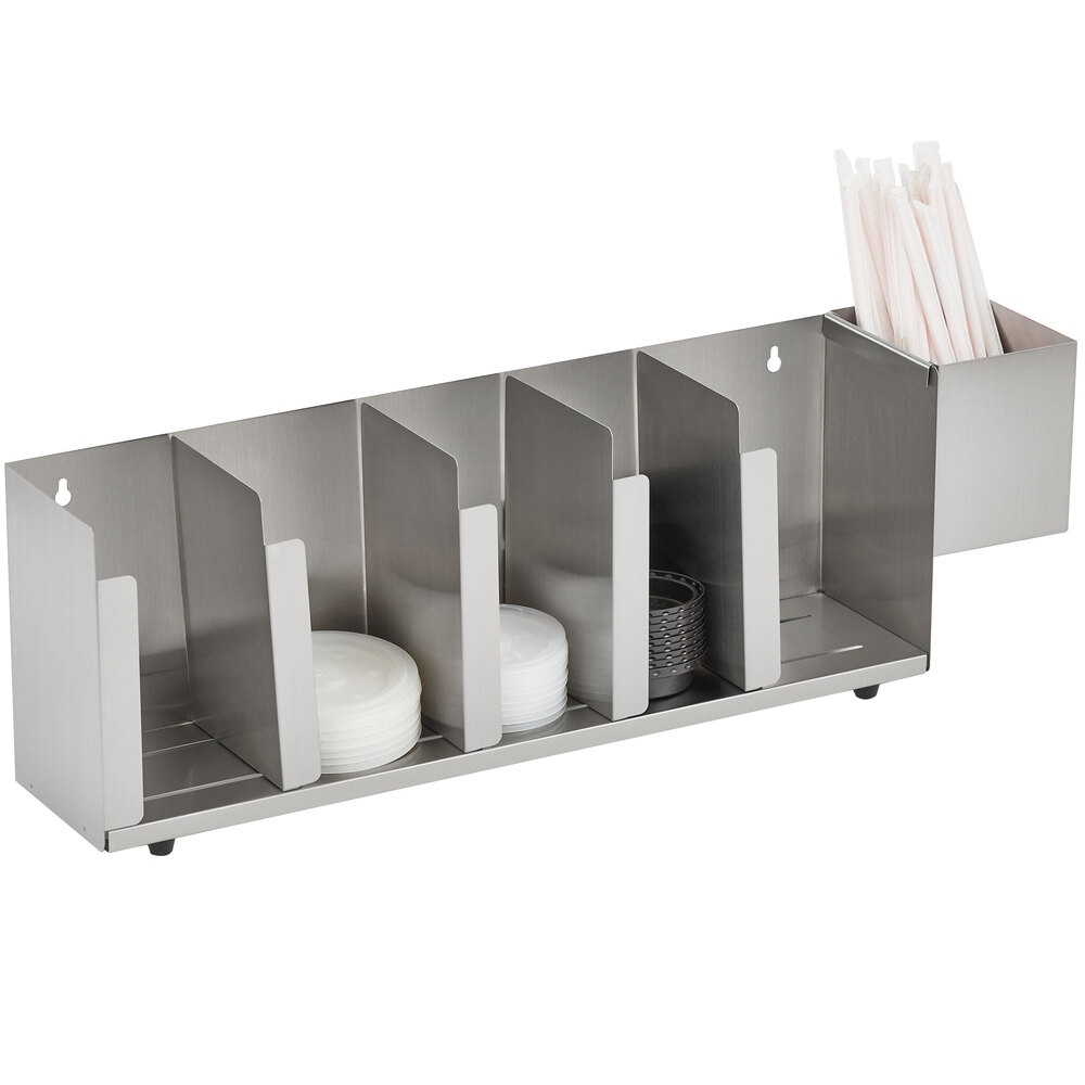 Vollrath CTL5 Wall Mount / Countertop 5 Slot Stainless Steel Adjustable