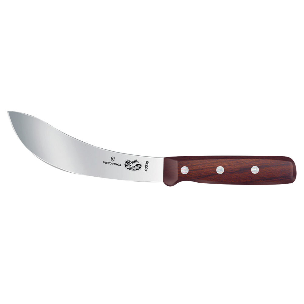 Victorinox 40038 6" Curved Beef Skinning Knife with Rosewood Handle