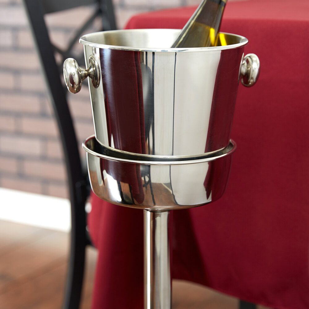 Vollrath 47611 Stainless Steel Single Bottle Wine Bucket Stand