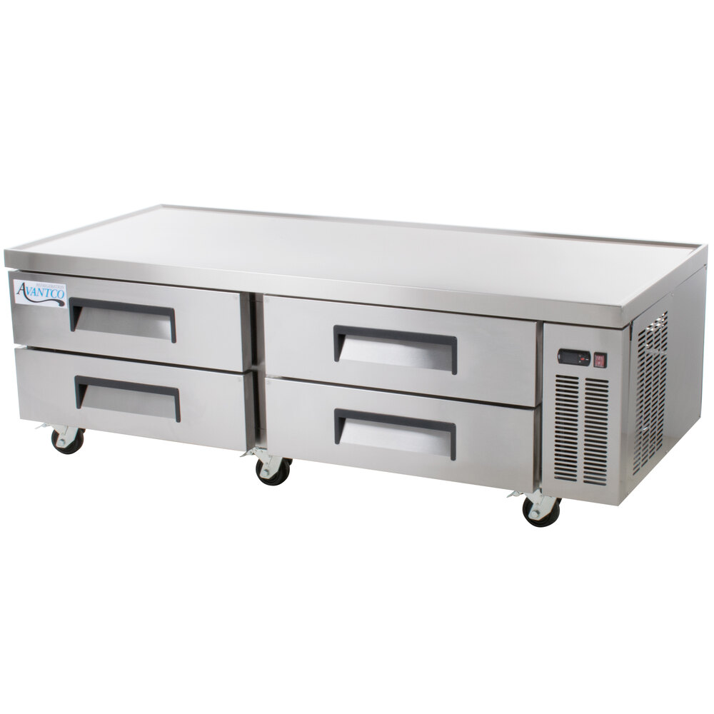 Avantco CBE72HC 72" 4 Drawer Refrigerated Chef Base