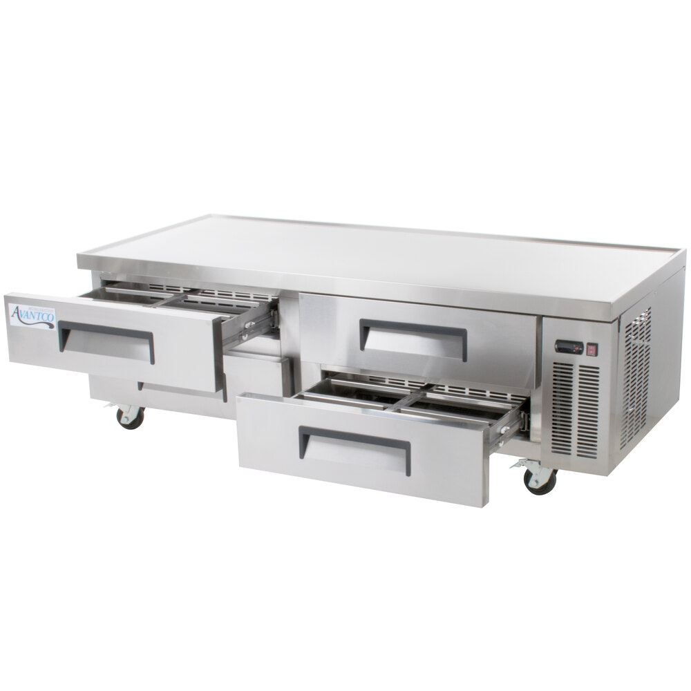 Avantco CBE72HC 72" 4 Drawer Refrigerated Chef Base