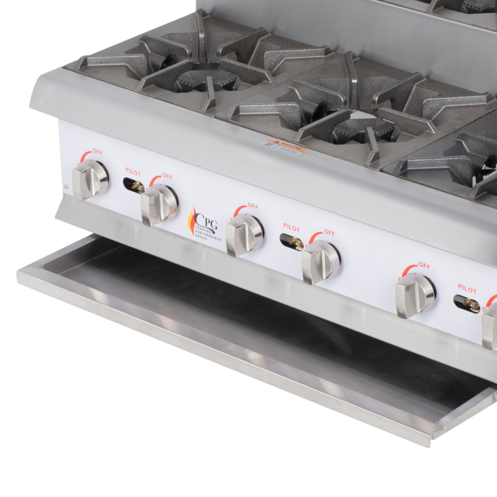 Cooking Performance Group CKHPSU636 6 Burner StepUp Countertop 36" Range