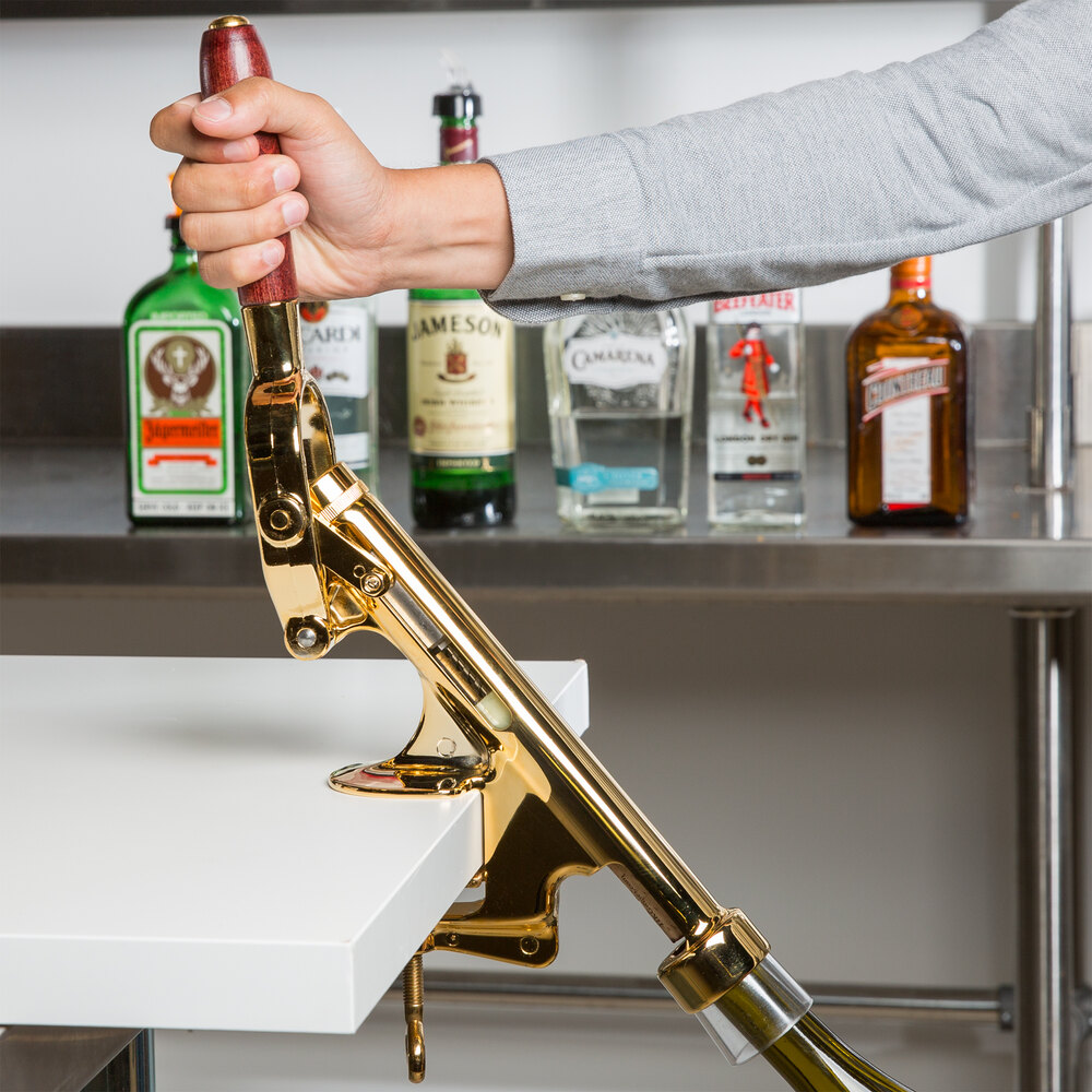 Franmara 4020 Cedon GoldPlated Counter Mount Wine Bottle Opener