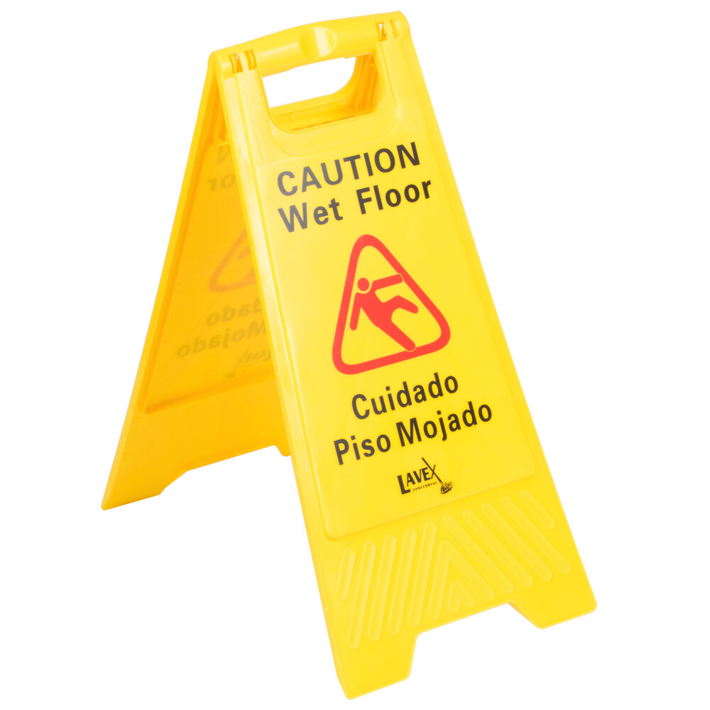 Lavex Janitorial 25" Caution Wet Floor Sign
