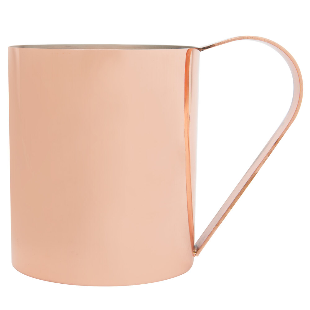 Core 14 Oz Straight Sided Moscow Mule Cup With Smooth Copper Finish