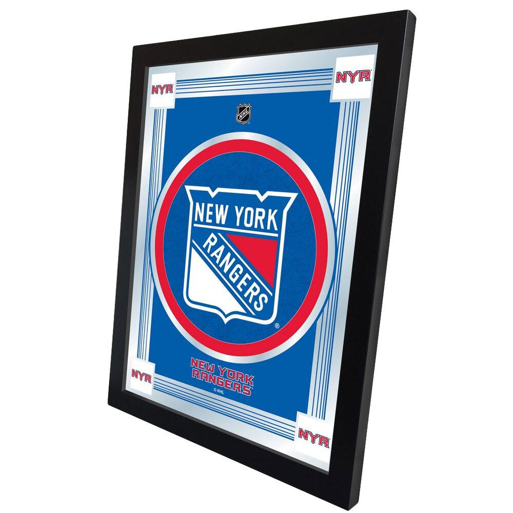 Holland Bar Stool MLogoNYRang 17" x 22" New York Rangers Decorative Logo Mirror
