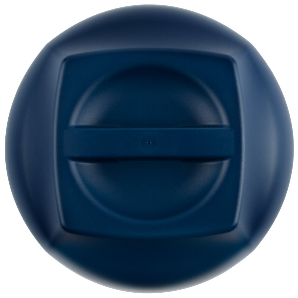 Cambro MDSHD9497 Harbor Collection Navy Blue 10 1/4" Insulated Plastic Dome Plate Cover 12/Case
