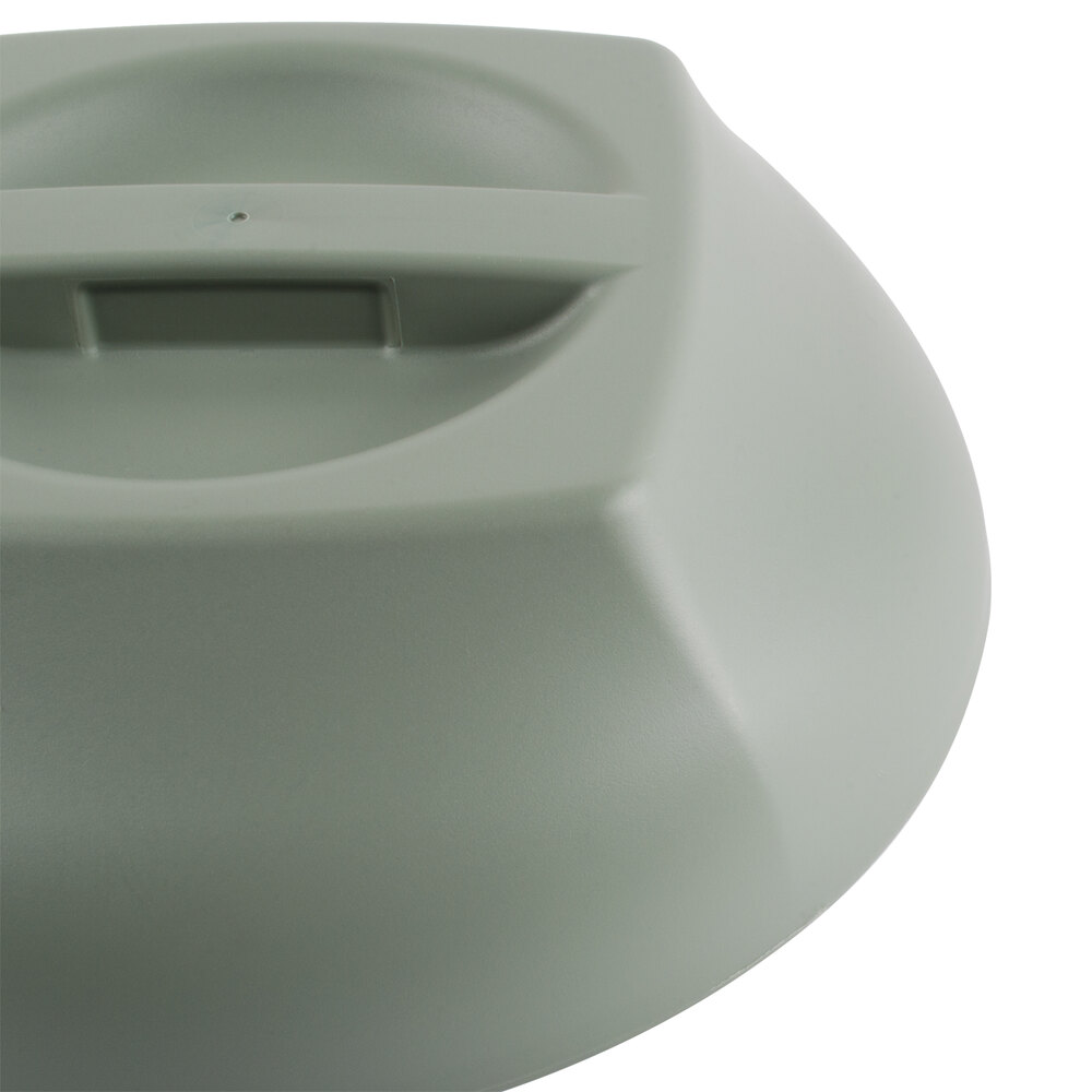 Cambro MDSHD9447 Harbor Collection Meadow 10 1/4" Insulated Plastic Dome Plate Cover 12/Case