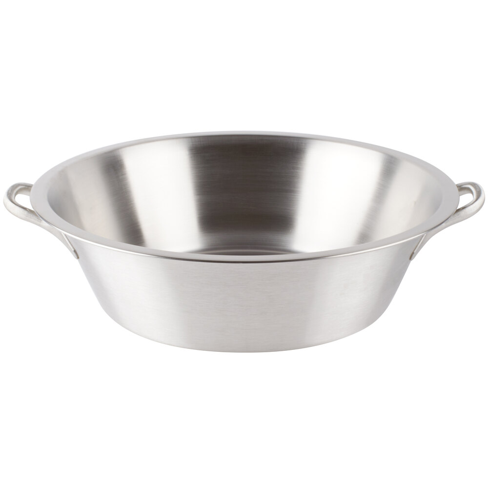 Vollrath 72240 24 Qt. Stainless Steel Utility Pail with Handles